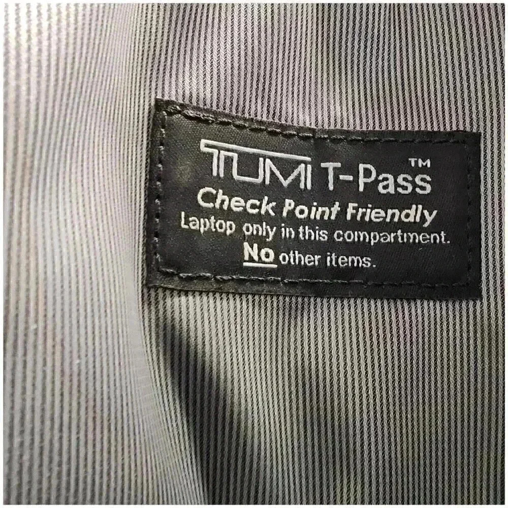 Tumi Bedford T-Pass Carlton Briefcase Black Nylon Leather 29256D